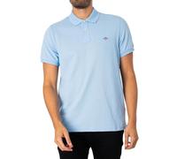 GANT Poloshirt REG SHIELD SS PIQUE POLO Herren, Pique, 100% Baumwolle, Regular Fit – Capri Blue XXL