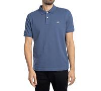 GANT Herren REG Shield SS Pique Polo Polohemd, Dusty Navy, 56