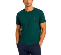 Gant Herren REG Shield SS T-Shirt, Dark Emerald, L