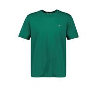 GANT Shield Regular Fit T-Shirt Rundhals Deep Green, Einfarbig