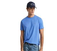 GANT Herren T-Shirt - REGULAR SHIELD, Rundhals, kurzarm, Baumwolle, Stickerei Blau (Perfect Blue) 2XL