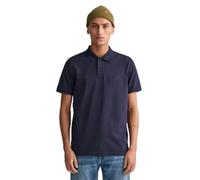 GANT Herren REG Tonal Shield SS Rugger Hemd, Evening Blue, Standard