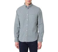 GANT Hemd Regular Fit Twill kariert Blau/Grün Größe M