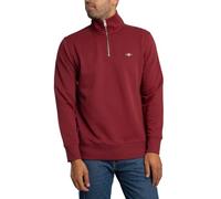 GANT Herren Reguläres Shield-Sweatshirt Mit Halbem Reißverschluss, Plumped Red, L