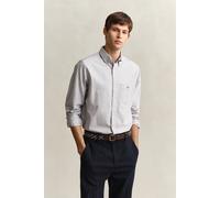 GANT Regular Fit Hemd grau, Einfarbig