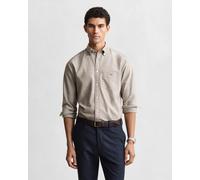 GANT Regular Fit Hemd braun, Einfarbig