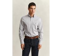 GANT Regular Fit Hemd Pewter Grey, Einfarbig