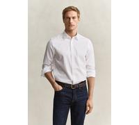 GANT Herren Regular Fit Hemd mit Dobby-Streifen (XXL) Weiß