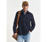 GANT Herren Regular Fit Hemdjacke aus Wollmischung (XXXL) EVENING Blau