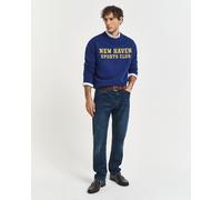 GANT Regular Fit Jeans dunkelblau, Einfarbig