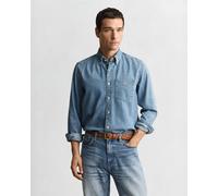 GANT Herren Regular Fit Jeanshemd (4XL) SEMI LIGHT Blau WORN IN