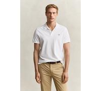 Gant Herren Reg Shield Pique Polohemd, Weiß, XL EU