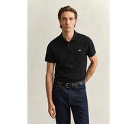 GANT Regular Fit Poloshirt Kurzarm schwarz