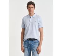 Gant Pique Regular Fit Kurzarm-poloshirt XL Ice Blue Melange