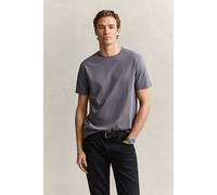 GANT Regular Fit T-Shirt aus reiner Baumwolle in Stein, Größe M