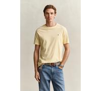 GANT Shield Regular Fit T-Shirt Rundhals Mild Yellow, Einfarbig