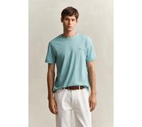 GANT Shield Regular Fit T-Shirt Rundhals Muted Turquoise, Einfarbig