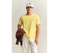 GANT Shield Regular Fit T-Shirt Rundhals gelb, Einfarbig