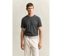 Gant T-Shirt Herren Regular Fit Kurzarm Rundhals Baumwolle grau, XXL