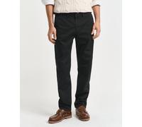 Chinohose GANT "REGULAR TWILL CHINOS" Gr. 36, Länge 30, schwarz (black) Herren Hosen (78345425-36) black