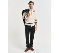 Chinohose GANT "REGULAR TWILL CHINOS" Gr. 38, Länge 32, schwarz (black) Herren Hosen (97910907-38) black