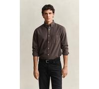 GANT Herren Regular Fit Twillhemd (L) SHADOW Braun