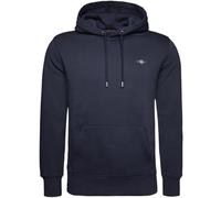 GANT Herren Kapuzenpullover Reg Shield Hoodie Evening Blue L 78% Baumwolle 22% Polyester