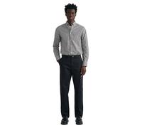 Chinohose GANT "REGULAR TWILL CHINOS" Gr. 34, Länge 34, schwarz (black) Herren Hosen (36612846-34) black
