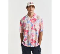 GANT Herren Relaxed Fit Kurzarmhemd mit Resort-Print (4XL) FRESH Blau