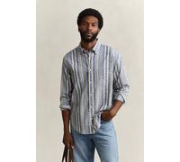 GANT Herren Relaxed Fit Seersucker Hemd mit Streifen (M) VINTAGE Blau