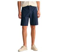 Gant Relaxed Fit Shorts mit Gürtelfalten in Marine, Größe 33