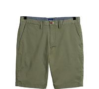 GANT Herren Relaxed Twill Shorts, Dark Leaf, 33