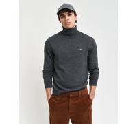 Gant Herren Rollkragenpullover mit Wolle, anthrazit, Gr. M