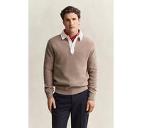 GANT Herren Rugger aus Baumwoll-Merinowoll-Mix (S) MIST TAUPE