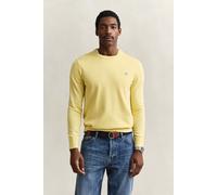 GANT Herren Rundhalspullover aus Baumwolle (M) LIGHT MUSTARD Gelb