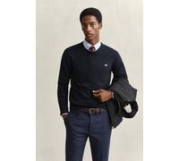 GANT Herren Rundhalspullover aus Baumwolle (XL) EVENING Blau