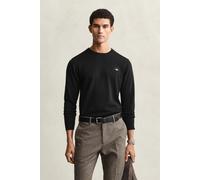 GANT Herren Rundhalspullover aus Baumwolle (XL) Schwarz