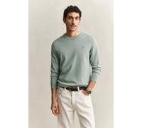 GANT Herren Rundhalspullover aus Baumwolle (XXL) CERAMIC Grau