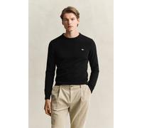 GANT Regular Fit Pullover aus reiner Wolle in Black, Größe S