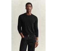 Gant Extrafine Merino Knitted Crew Neck Black Schwarz S