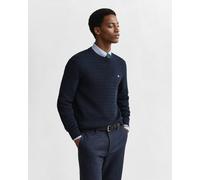 Gant Herren Pullover mit Bio-Baumwolle, marine, Gr. L