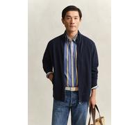 GANT Light Sacker Rib Full Zip Evening Blue Blau L