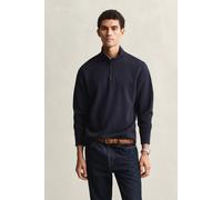 GANT Light Sacker Rib Half Zip Evening Blue Blau L