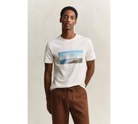 GANT Herren Scenery Graphic T-Shirt (S) CREAM