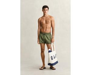 GANT Herren Schnelltrocknende Logo Badeshorts (M) DRY HERB Grün