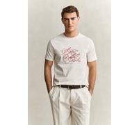 Gant Herren T-Shirt, creme, Gr. XL