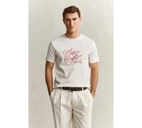 Gant Herren T-Shirt, creme, Gr. XXL