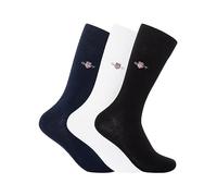 GANT Herren Shield 3-pack Socken, Schwarz, 43-45 EU