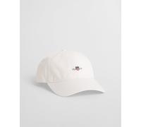 GANT Herren / Unisex Cap - SHIELD COTTON TWILL CAP, Käppi, Logo, Cotton, uni Weiß