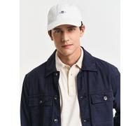 GANT Herren / Unisex Cap - SHIELD COTTON TWILL CAP, Käppi, Logo, Cotton, uni Weiß